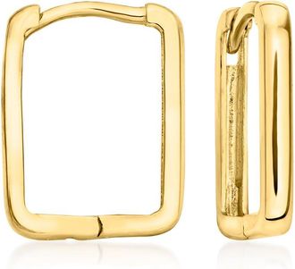RS Pure by Ross-Simons Italian 14kt Yellow Gold Square Huggie Hoop Earrings