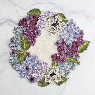 Frontgate Set of 2 Hydrangea Placemats - Frontgate