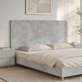 vidaXL Vidaxl Testiera Da Muro Hoorn Grigio Cemento Legno Ingegnerizzato