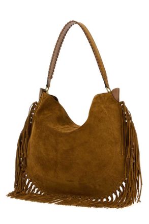 Isabel Marant Womens Biscuit Suede Oskan Shoulder Bag Cognac Borse A Mano