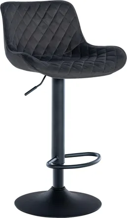Clp Clp - Taburete De Bar Minosa Negro Terciopelo