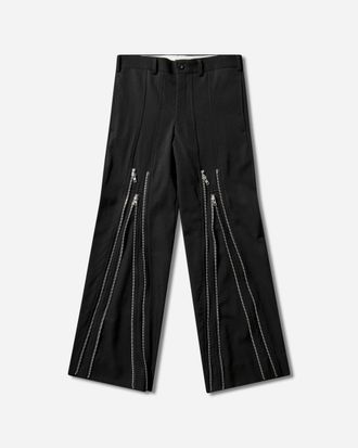 Comme Des Gar&ccedil;ons Men s Zipped Trousers Black