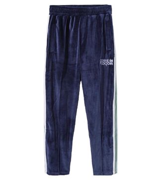 Comme des Fuckdown Blue Polyester Mens Track Pant