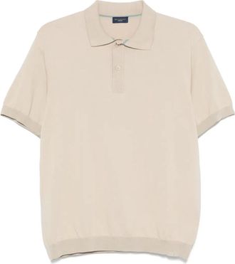 Paul & Shark Polo in cotone con ricamo logo - Toni neutri