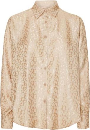 Karmamia Womens Alma Shirt In Powder Leo Silk