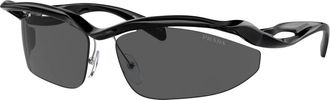 Prada PR A25S Zonnebril - unisex - Zonnebrillen - Zwart - ONE Size - Accessoires