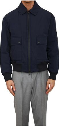 HUGO BOSS Jassen, Heren, Blauw, 2Xl, Polyester, Bomberjack