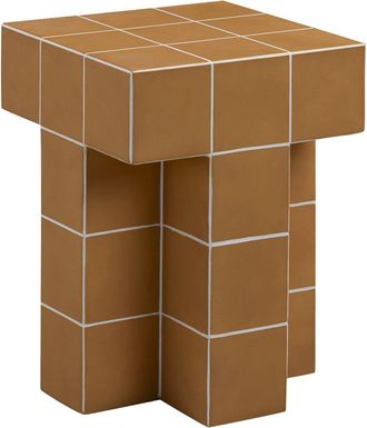 TOV Furniture Tov Furniture Alma Tile Concrete Indoor/Outdoor Side Table