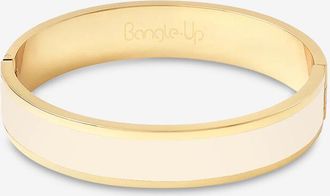 Bangle Up Emaillierter goldener geschlossener Armreif Bangle 12 mm - Bleu Turquoise