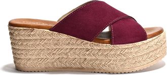Cordani Womens Bella Espadrille Wedge Sandals In Raspberry Suede