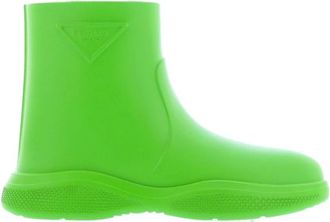 Prada Logo Rubber Laarzen - Dames - Regenlaarzen - Groen - 36 EU - Schoenen