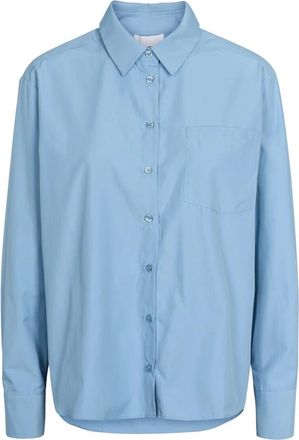 Americandreams Nova Shirt - Dames - Overhemden - Blauw - M - Katoen - Overhemden
