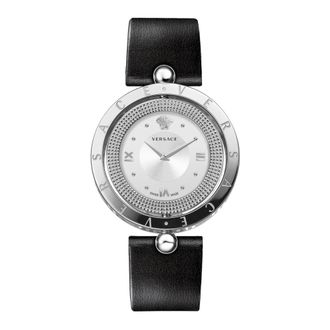 Versace EON Zwarte Dameshorloge - Dames - Horloges - Grijs - ONE Size - Accessoires