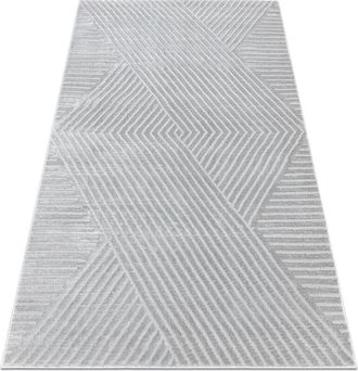 RugsX Rugsx - Alfombra Balance 1503 Gris - Geom&eacute;trico, Estructural, Glamour Grey 180x270 Cm