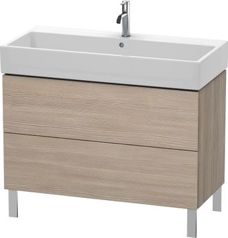 Duravit Unidad De Lavabo Duravit L-cube De Pie 98,4 X 45,9 Cm, 2 Extra&iacute;bles, Para Vero Air 235010, Color: Decoraci&oacute;n Pino Plata - Lc677803131