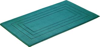 Vossen Badematte »Feeling« Höhe 10 mm beidseitig nutzbar fussbodenheizungsgeeignet Badteppich, Uni-Farben, mit Bordüre, Hoch-Tief Effekt, reine Baumwolle