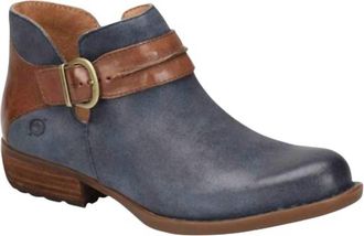 Born Womens Kati Ankle Bootie In Dark Blue / Brown