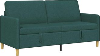 vidaXL Sof&aacute; Con Almacenamiento Verde Oscuro 172 X 78 X 87 Cm Poli&eacute;ster Vidaxl