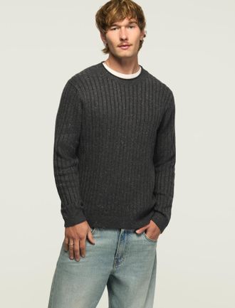 Lucky Brand Mens Donegal Crew Neck Sweater