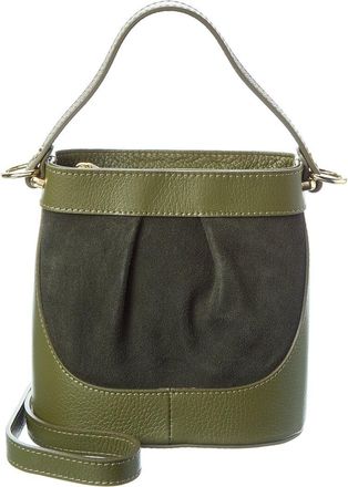 Persaman New York Suede And Leather Bucket Bag