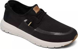 Hey Dude Mens Sirocco Neutrals Casual Sneakers In Black White