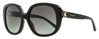 Coach Womens C-Hinge Butterfly Sunglasses HC8292 50028G Black 56mm