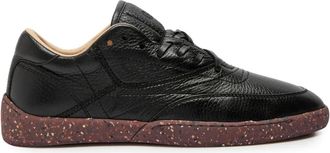 Gabriela Hearst Ohio grained sneakers - women - Calf Leather/Rubber - 36 - Black