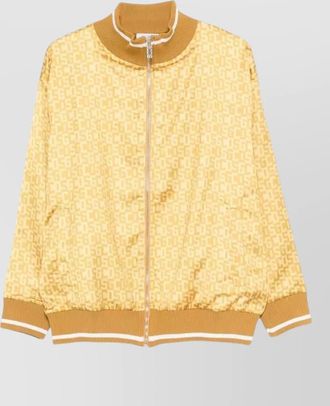 GCDS monogram bomber track jacket high collar