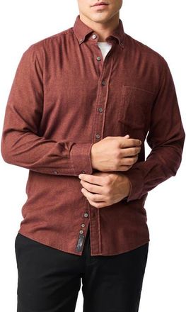 Rodd & Gunn Barrhill Sports Fit Button-Down Shirt in Rust at Nordstrom, Size X-Large