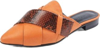ATIANA Origami Slipper In Terracotta