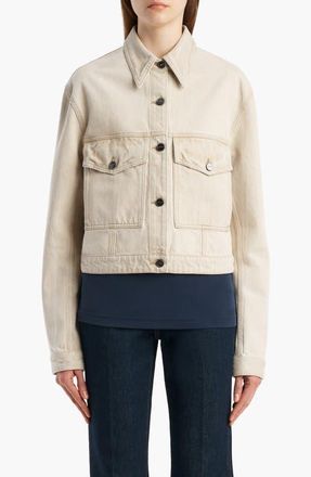 Khaite Tomer Denim Jacket in Dumas at Nordstrom, Size X-Large