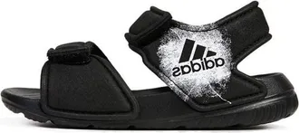 adidas (TD) adidas Altaswim Soft Sole Cozy Open Toe Sports Black Sandals BA9282