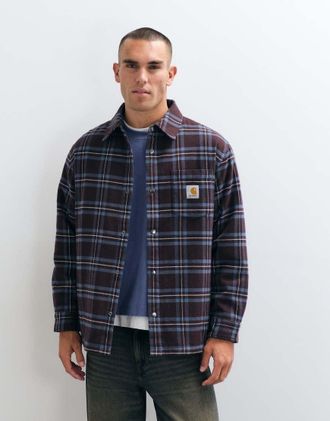 Carhartt Work in Progress Baird camicia giacca a quadri marrone