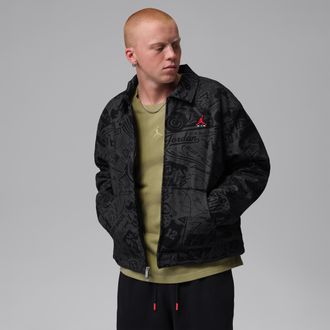 Nike Jordan Mens Jordan Brooklyn Chore Jacket in Black | IM8989-010