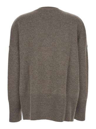 Lisa Yang Womens Sweater Mila Beige Cashmere Knitted Tops Top