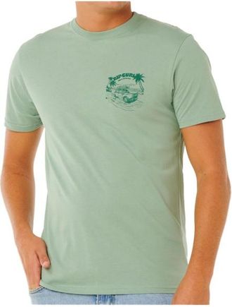 Rip Curl Keep On Trucking S/S Tee T-Shirt f&uuml;r Herren | gr&uuml;n