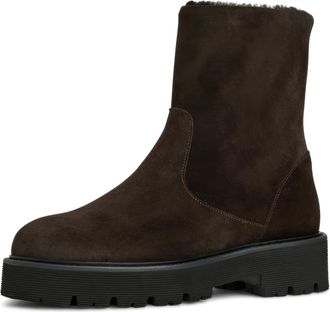 Aquatalia Womens Eloise Fashion Boot, Espresso Suede, 4.5 UK