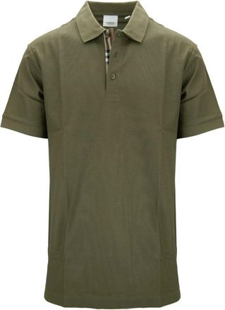Burberry Polo Shirt - Heren - Polos - Groen - S - Katoen - Tops