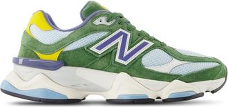 New Balance Mens 9060 - Running Shoes Green/Yellow/Blue Size 10.0