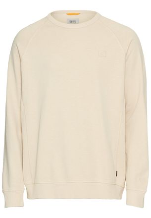 Camel Active Sweatshirt CAMEL ACTIVE, Herren, Gr. L, beige (oatmeal), Sweatware, Obermaterial: 100% Baumwolle, unifarben, regular fit taillenbedeckt, Rundhals, Rip