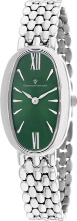 Christian Van Sant Womens Lucia Green Oval 31mm