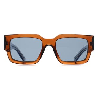 Prada Rectangle Mens Chocolate Dark Grey PRB17S - Brown - One Size