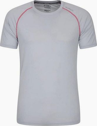 Mountain Warehouse Mens Mountain Warehouse Mens Aero II Short-Sleeved T-Shirt - Grey - Size: 40