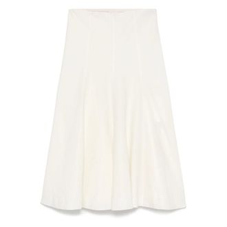 Khaite Rokken, Dames, Wit, S, Katoen, Lenno Rok
