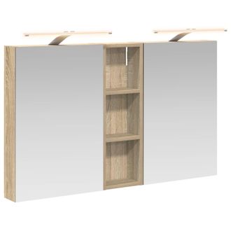 vidaXL Juego De Muebles De Ba&ntilde;o Con Estante 3 Pcs 100 X 10,5 X 60,5 Cm Vidaxl