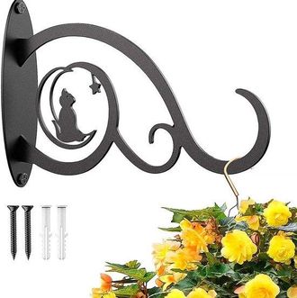OEM 1 Soporte Colgante De Metal Forjado Para Cestas, Gancho Para Colgar Plantas En La Pared, Comederos Para P&aacute;jaros, Campanillas De Viento, Faroles