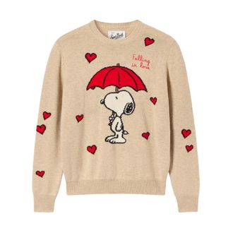 MC2 Saint Barth New Queen Trui - Dames - Truien - Beige - Maat: XS Wol