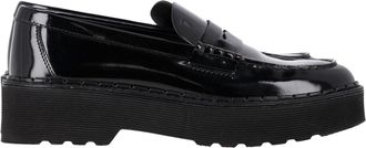 Tod's Tods Platform Loafers in Black Patent Leather