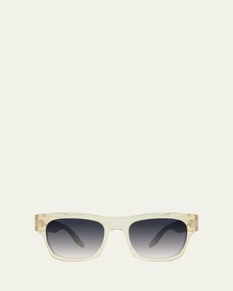 Barton Perreira Blackwell 53mm Rectangular Acetate Sunglasses
