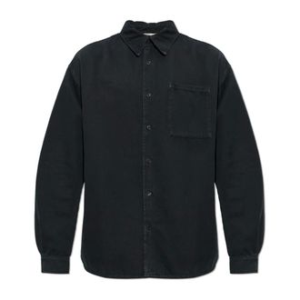 American Vintage Heren, Overhemden, Zwart, Maat: XL Katoen